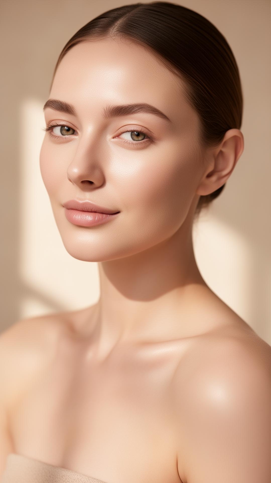 Medical aesthetics client with luminous, natural-looking skin